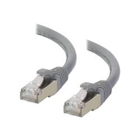 C2G 30m Cat6a Booted Shielded (SSTP) Network Patch Cable  Grey