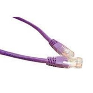 Cables Direct 0.5M CAT 5 E Moulded Boot Violet