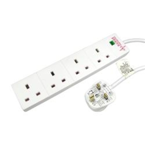 Cables Direct 5M 4way Mains Extention Block Surge Protector