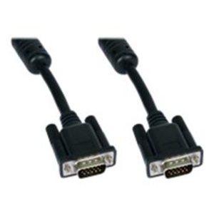 Cables Direct VGA Cable HD-15 (M) to HD-15 (M) - 10m - Moulded,  Thumbscrews - Black