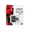 Kingston - Flash memory card (microSDHC to SD adapter included ) - 32 GB - Class 4 - microSDHC