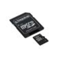 Kingston - Flash memory card (microSDHC to SD adapter included ) - 4 GB - Class 10 - microSDHC