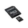 Kingston - Flash memory card (microSDHC to SD adapter included ) - 4 GB - Class 10 - microSDHC