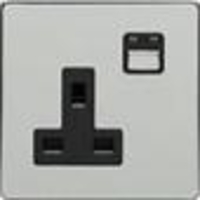 LightwaveRF Wireless Control 1 Gang 13A Socket - Chrome