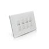 LightwaveRF Wireless Control Quad Dimmer Light Switch (4Gang, 2Way, 210Watt) - Brass