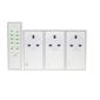 LightwaveRF Wireless Dimmable Plug-In Lighting Controller with Hand Held Remote (3 Pack) - White