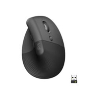 Logitech Lift Vertical Ergonomic Mouse - Graphite/Black