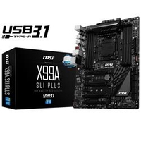 MSI X99A SLI Plus Intel X99 LGA2011-v3 DDR4 USB3.0 USB3.1 ATX