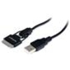 StarTech.com 0.65m 2ft Short Apple 30-pin Dock Connector or Micro USB Combo Cable - iPhone iPod iPad