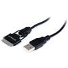 StarTech.com 0.65m 2ft Short Apple 30-pin Dock Connector or Micro USB Combo Cable - iPhone iPod iPad