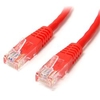 StarTech.com 1 ft Cat5e Red Molded RJ45 UTP Cat 5e Patch Cable