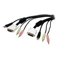 StarTech.com 10 ft 4-in-1 USB DVI KVM Cable with Audio and Microphone