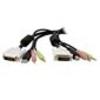 StarTech.com 15ft 4-in-1 USB Dual Link DVI-D KVM Switch Cable with Audio & Microphone