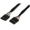 StarTech.com 18in Internal 5 pin USB IDC Motherboard Header Cable  F/F