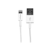 StarTech.com 1m (3ft) White Apple 8-pin Slim Lightning Connector to USB Cable for iPhone iPod iPad