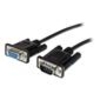 StarTech.com 1m Black Straight Through DB9 RS232 Serial Cable - M/F