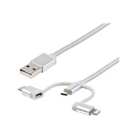 StarTech.com 1m Lightning USB C Micro-B Cbl