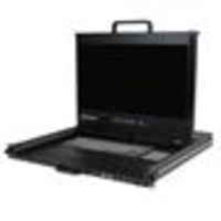 StarTech.com 1U 17 HD 1080p Dual Rail Rackmount LCD Console w/ Fingerprint Reader and Front USB Hub