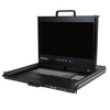 StarTech.com 1U 17 HD 1080p Dual Rail Rackmount LCD Console w/ Fingerprint Reader and Front USB Hub