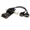 StarTech.com 2 Port RS232 PCI Express Serial Card w/ Breakout Cable