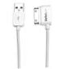StarTech.com 2m (6 ft) Long Left Angle Apple 30-pin Dock Connector to USB Cable - Stepped Connector