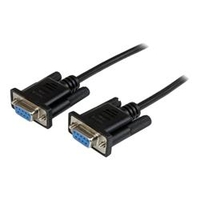 StarTech.com 2m Black DB9 Null Modem Cable