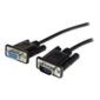 StarTech.com 2m Black Straight Through DB9 RS232 Serial Cable - M/F