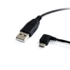 StarTech.com 3 ft Micro USB Cable - A to Left Angle Micro B