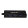 StarTech.com 3 Port Portable USB 3.0 Hub with Gigabit Ethernet Adapter NIC - Aluminum w/ Cable