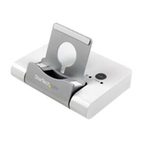 StarTech.com 3 Port USB 3.0 Hub plus Combo Fast-Charge Port (2.1A) with Smartphone / Tablet Stand