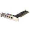 StarTech.com 4 Channel Low Profile PCI Sound Adapter Card AC97 3D Audio Effects