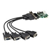 StarTech.com 4 Port PCI Express RS232 Serial Adapter Card - Low Profile