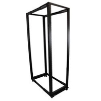 StarTech.com 42U Adjustable Depth Open Frame 4 Post Server Rack Cabinet - Casters Levelers and Hooks