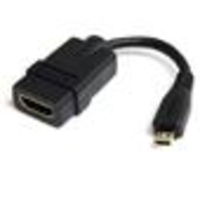StarTech.com 5in High Speed HDMI Adapter Cable with Ethernet to HDMI Mic