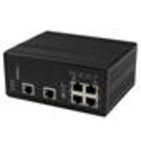 StarTech.com 6 Port Industrial Gigabit Ethernet Switch,  4 PoE+ Ports and Voltage Regulation