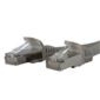 StarTech.com 7 ft Cat 6a Gray Shielded Molded 10 Gigabit RJ45 STP Cat6a Patch Cable