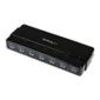 StarTech.com 7 Port SuperSpeed USB 3.0 Hub - Desktop USB Hub with Power Adapter  Black