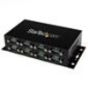 StarTech.com 8 Port USB to DB9 RS232 Serial Adapter Hub  Industrial DIN Rail and Wall Mountable