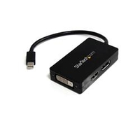StarTech.com Mini DisplayPort to DisplayPort / DVI / HDMI Adapter  3-in-1 mDP Converter