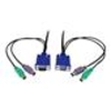 StarTech.com PS/2 Ultra-Thin 3-in-1 KVM Cable - 1.8 m