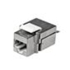 StarTech.com Shielded Cat 6a Keystone Jack - RJ45 Ethernet Cat6a Wall Jack White - 110 Type