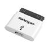 StarTech.com White Apple 30-pin Dock Connector to Micro USB Adapter with Stepped Connector