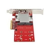 StarTech.com x8 Dual M.2 PCI Express SSD Adapter - PCIe 3.0 for PCIe NVMe