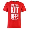 Subbuteo Get Your Kit Off T-Shirt - Red