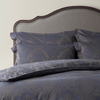 Fleur Damask Bed Linen Set - Graphite Double Set