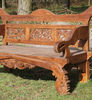 Carved Bird Bench