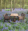 Reclaimed Teak Ox Cart Bench Set