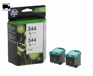 HP 344 Ink Cartridge Pack of 2 14ml,  Colour