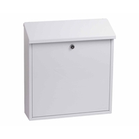 Phoenix Casa MB0111KB Top Loading Mailbox with Key Lock,  White