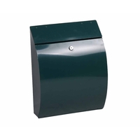 Phoenix Curvo MB0112KB Top Loading Mailbox with Key Lock,  Green